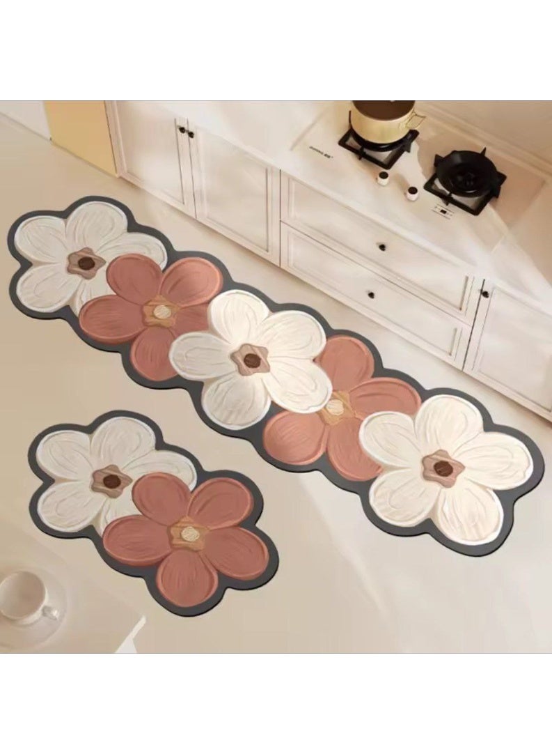 Two-piece kitchen rug set Large: 150cm x 60cm Small: 60cm x 70cm