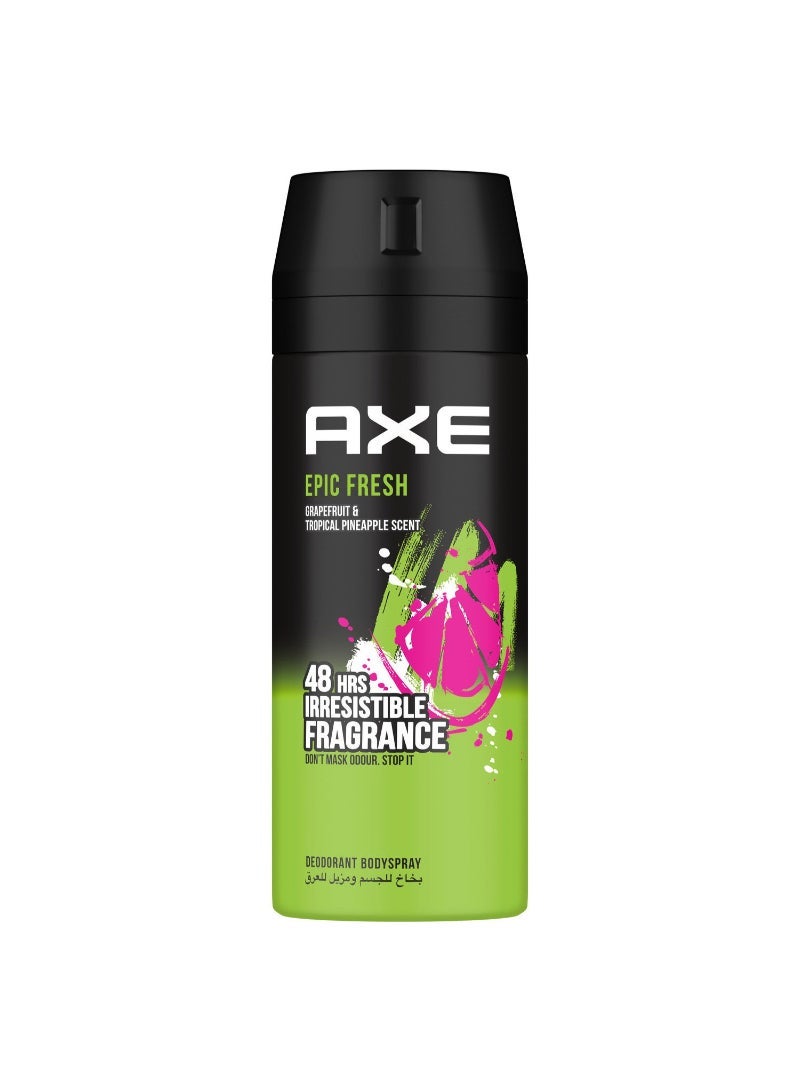 Axe Epic Fresh Grapefruit & Tropical Pineapple Scent Deodorant Spray For Men 150 ml