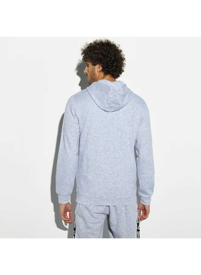 Kappa Kappa Logo Detail Zip Through Hoodie with Pockets