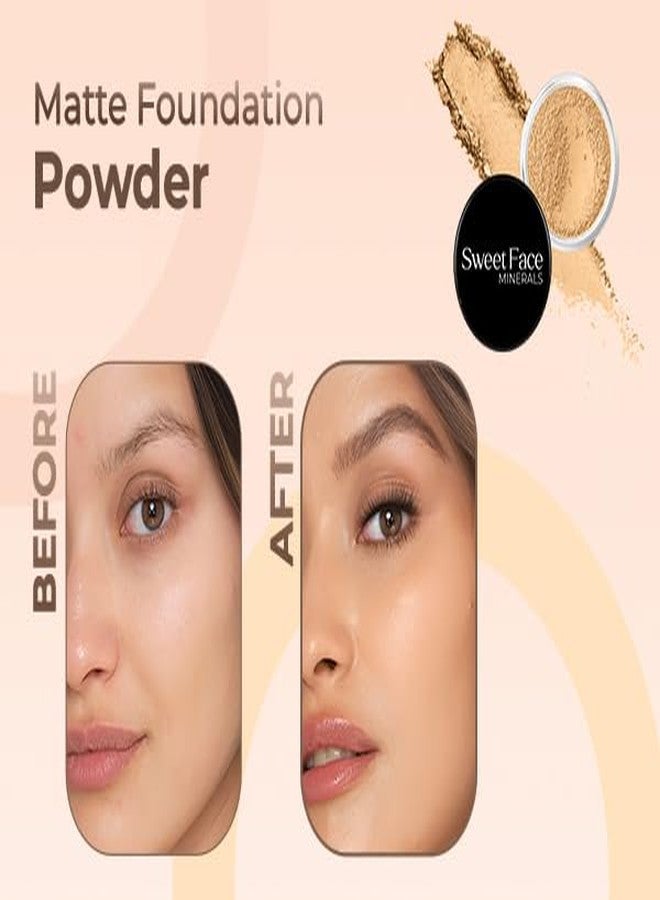 Sweet Face Minerals 16pc Beginner Mineral Makeup STARTER KIT with 10 BRUSHES(5gm) Sample Size Foundation, Primer, Blush, Bronzer, Setting Powder for Learning, Occasional Use,First Time Users, Travel Size Kit(Deep Tan) - Image 5