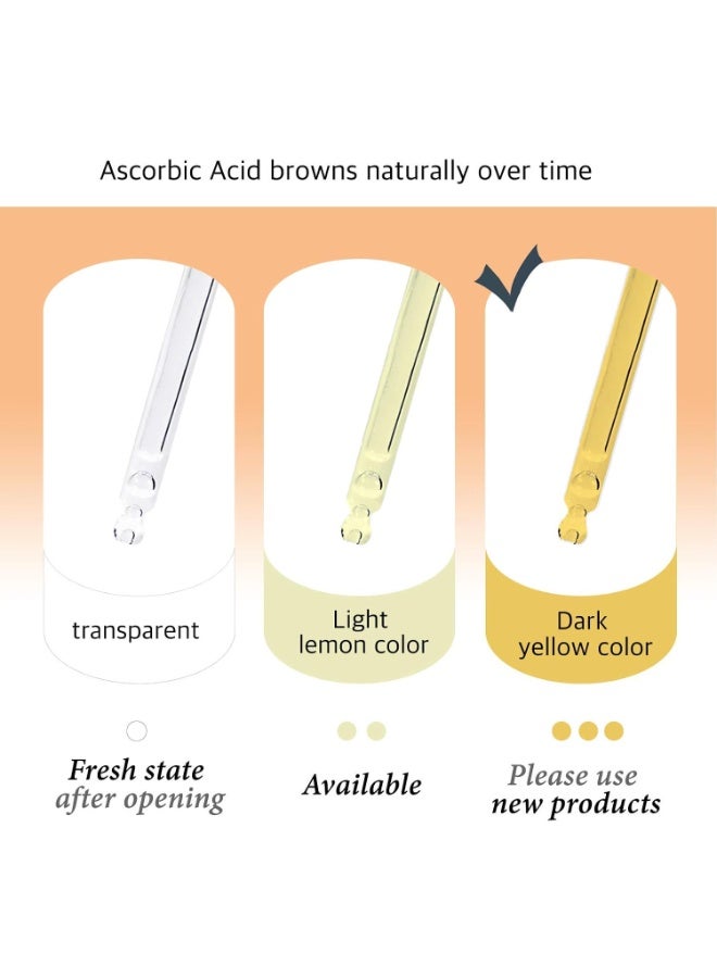 Cos De BAHA Vitamin C(Ascorbic Acid) 15% Serum 1 Fl Oz – Korean Skin Care for Dull & Uneven-Looking Skin, Brightening Face Serum with Ascorbic Acid, 30ml - Image 5