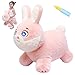 INPANY Bouncy Horse Bunny Rabbit Hopper Toys Toddler Plush Bouncing Animal Kids Inflatable Ride on Rubber Bouncer Outdoor Birthday Gift for 2 3 4 Yr Boy Girl - Image 2