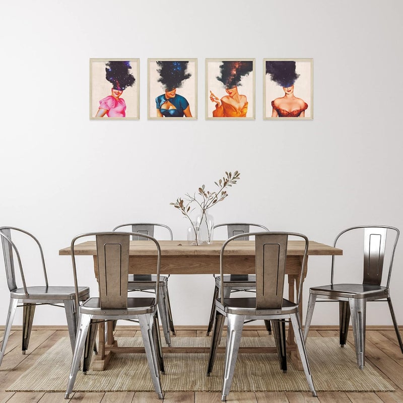 Insire Set of 4 Retro Women Wall Art Prints - Image 5