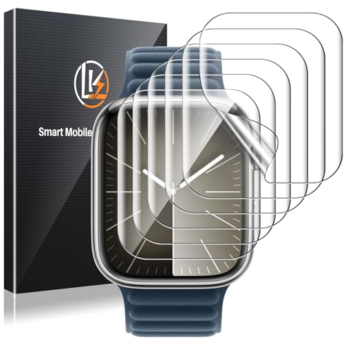 LK 6 Pack Apple Watch Series 9 Series 8 Series 7 41mm Screen Protector SelfHealing TPU Film AntiScratch UltraThin Screen Protector Designed for iWatch 98 7 41mm Clear - Image 1