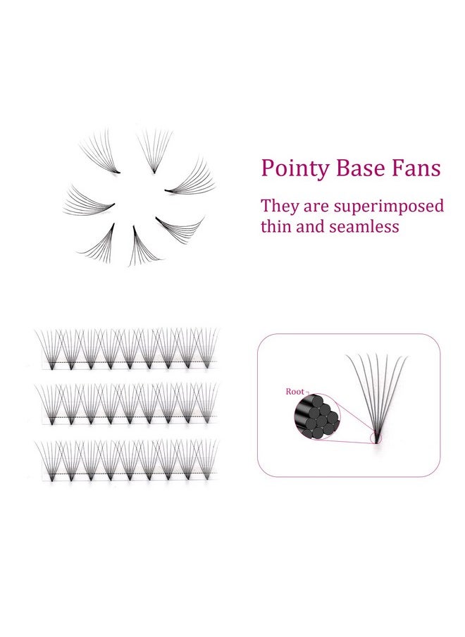 FADLASH - Volume Eyelash Extensions 8D 0.07 Premade Lash Fans D Curl 16Mm Volume Lash Extensions Pro Ponit Middle Stem Pre Made Fanned Russian Lashes (8D 0.07 D, 16Mm) - Image 1