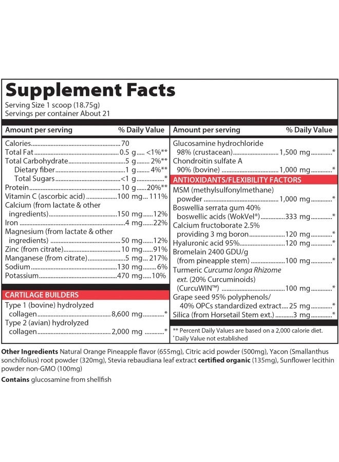 Vibrant Health Joint Vibrance Drink Powder, 388.5 G - Image 2