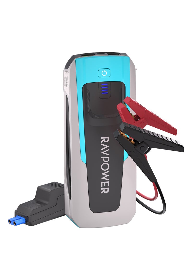 RAVPOWER RAVPower 16000mAh (59.2Wh) Jump Starter - Powerful Portable Car Battery Booster with Dual USB Charging  - Image 1