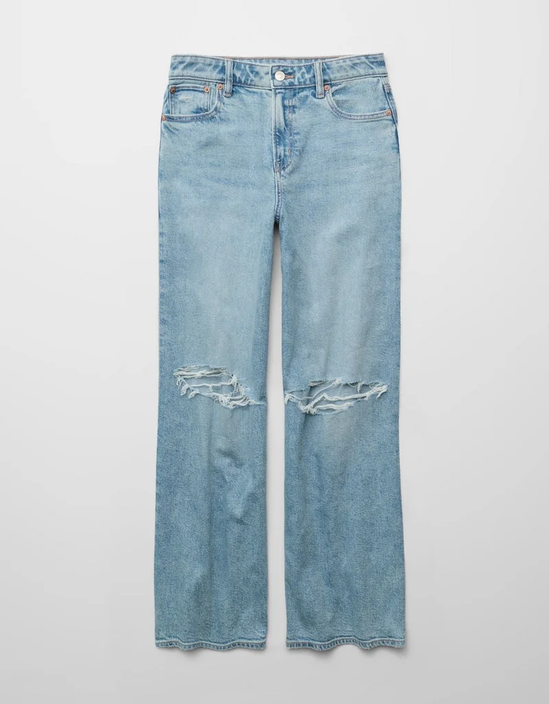 American Eagle  AE Super High-Waisted Ultra Wide-Leg Jean for Women | Best Price UAE
