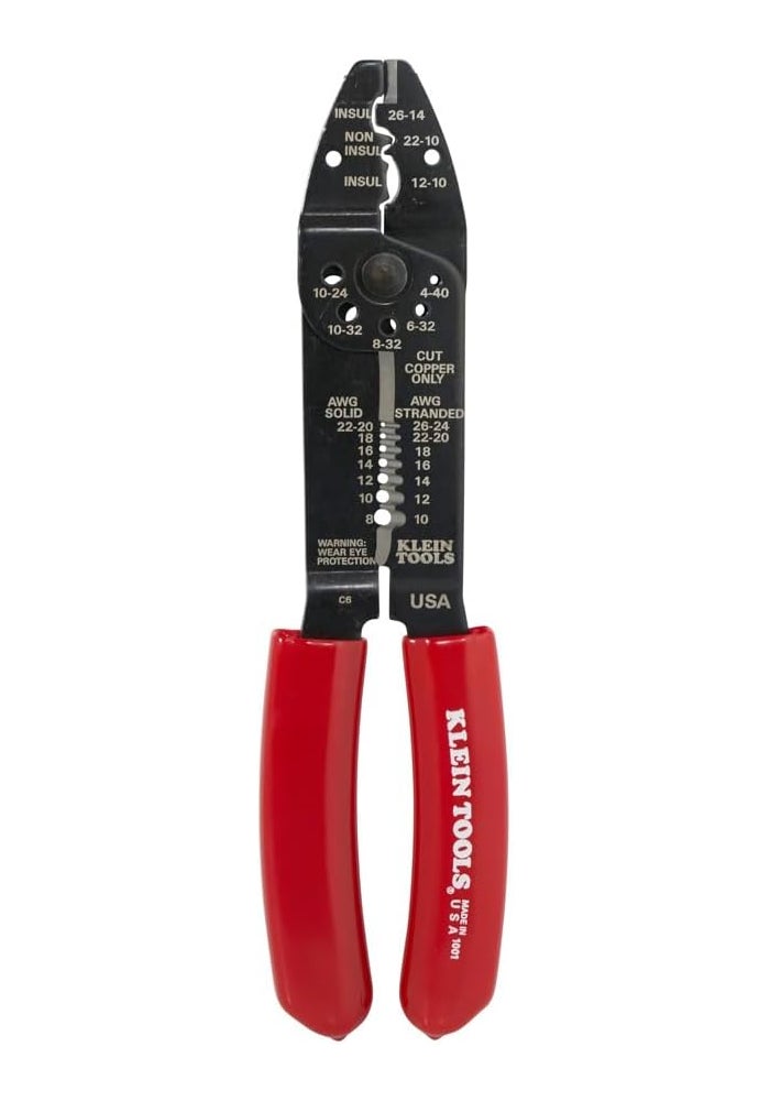 Klein Tools 1001 Multi Tool - Wire Stripper, Cutter, and Crimper for 8-22 AWG, 8.5-Inch Long, Made in USA - Image 5