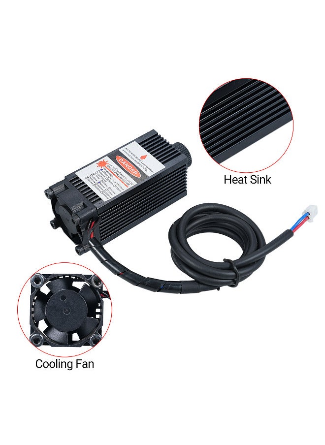 Generic Laser Engraving Module 2 Pin Interface Focusable Engraving 450nm 500mw Module Head 12V Blue Violet Light Adjustable Focus  - Image 4