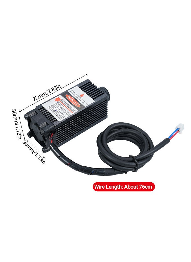 Generic Laser Engraving Module 2 Pin Interface Focusable Engraving 450nm 500mw Module Head 12V Blue Violet Light Adjustable Focus  - Image 2