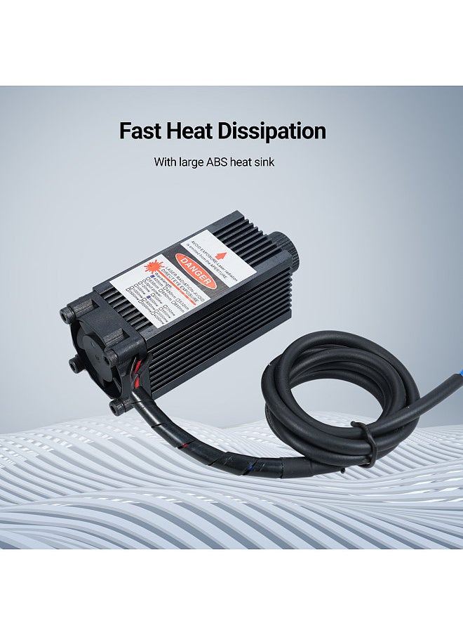 Generic Laser Engraving Module 2 Pin Interface Focusable Engraving 450nm 500mw Module Head 12V Blue Violet Light Adjustable Focus  - Image 3