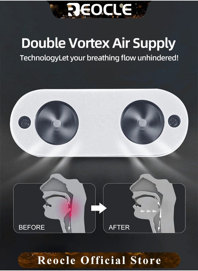 REOCLE - Electric Anti Snoring Devices Stop Snoring Anti Snoring Nasal Dilator Anti Snore Nose Vents Plugs Snoring Aid for Men and Women White - Image 1