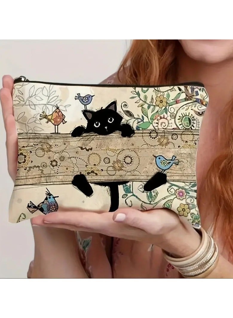 Kormesic Waterproof Polyester Zippered Organizer Pouch - Multi-Compartment Storage for Cosmetics, Jewelry & Toiletries - Image 1