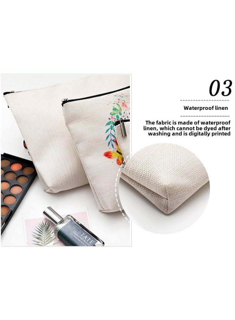 Kormesic Waterproof Polyester Zippered Organizer Pouch - Multi-Compartment Storage for Cosmetics, Jewelry & Toiletries - Image 5