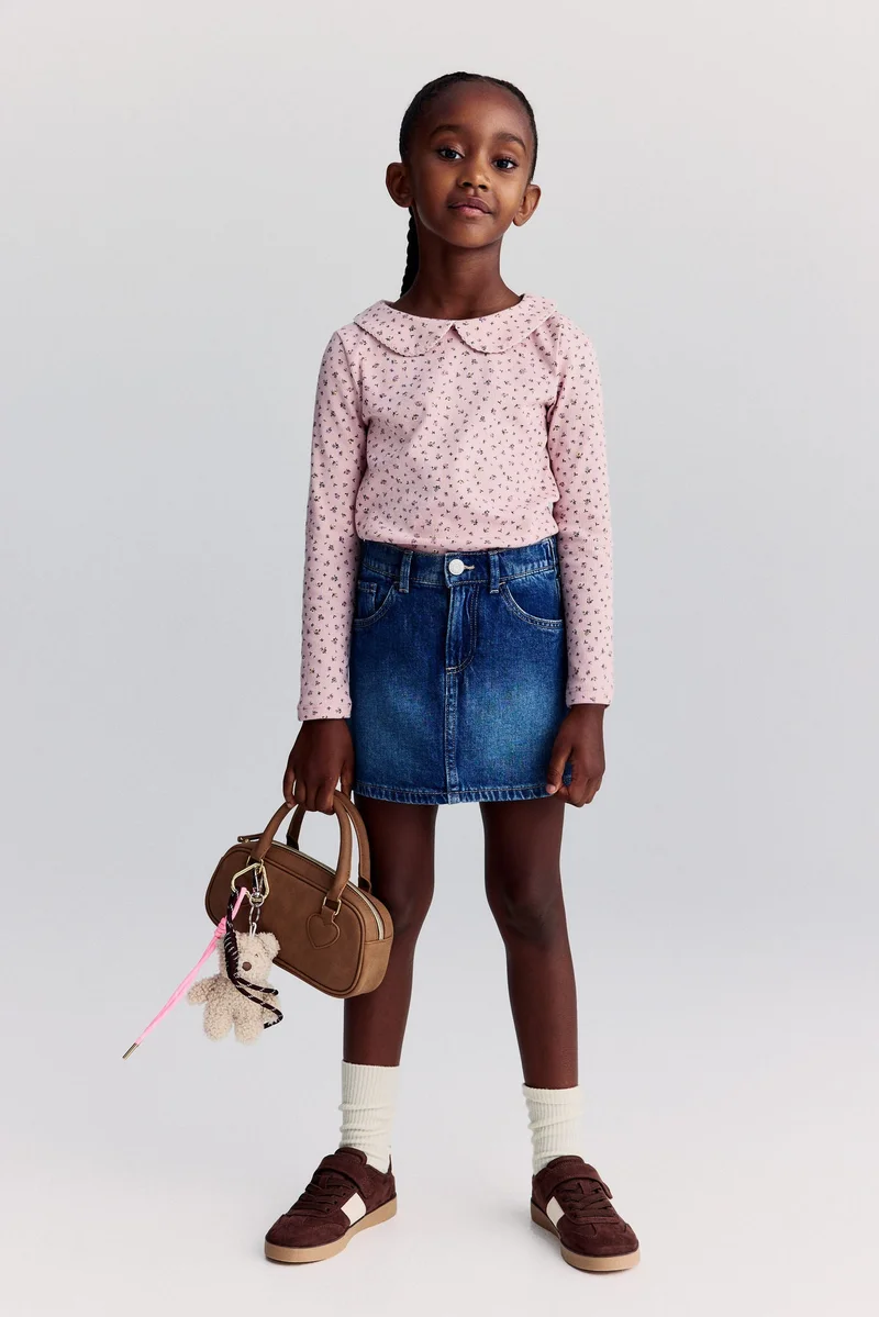 اتش اند ام بلوزة جيرسيه بياقة