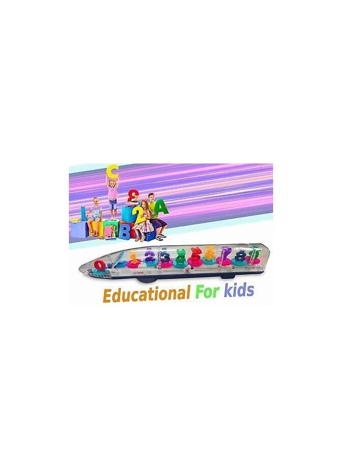 TOY GARDEN Transparent 3D Train 360 Degree Rotation Sound & Light Toy for 2-5 Years Kids Hand-Eye Coordination and Intellectual Development  - Image 3