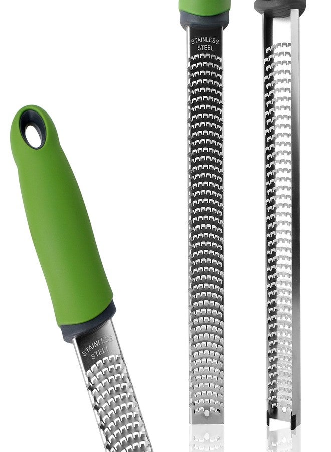 Sunkuka Pro Citrus Lemon Zester & Cheese Grater Stainless Steel - Ginger,Garlic,Potato Nutmeg,Chocolate Peeler with Cover and Cleaning Brush - Image 3