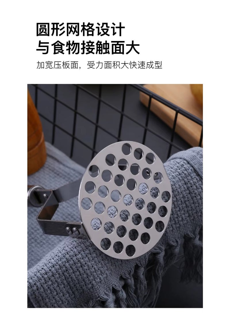 هراسة بطاطس معدنية فضية - Image 3