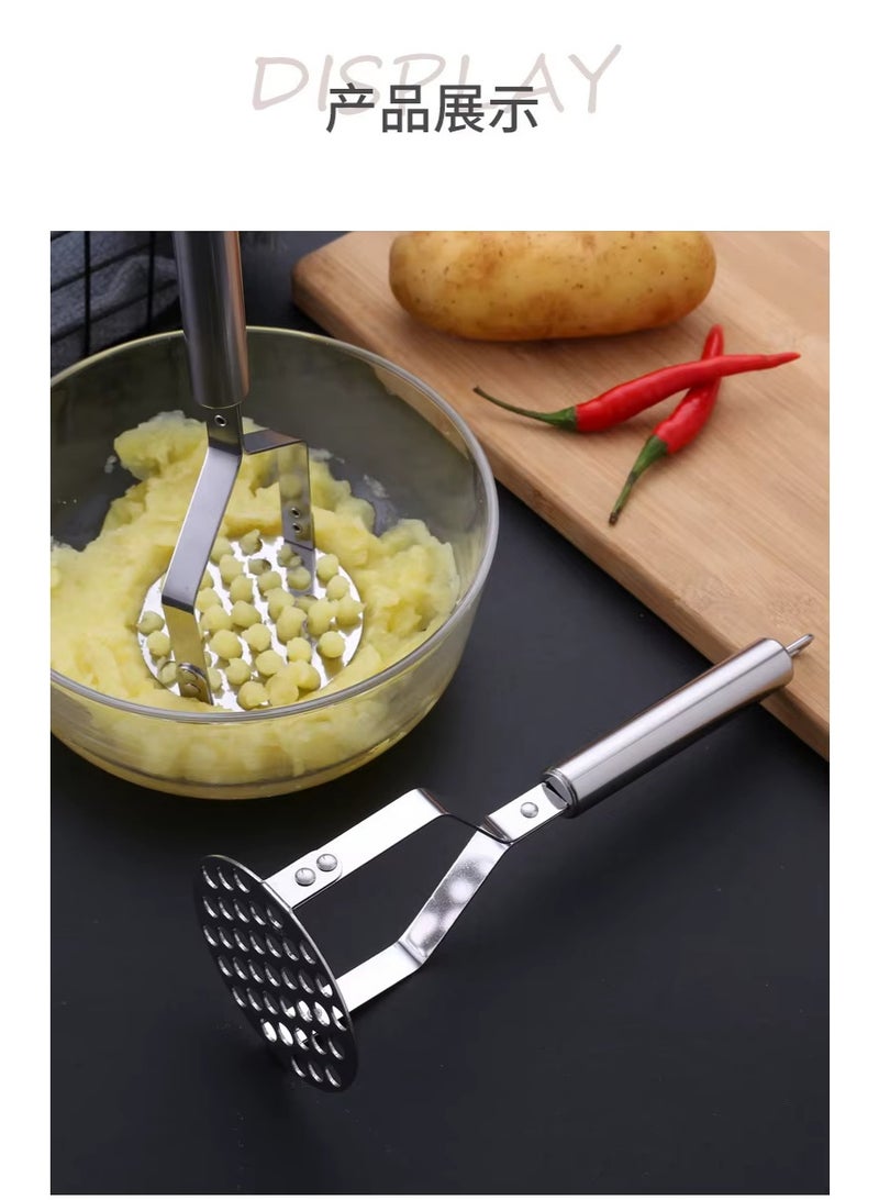 هراسة بطاطس معدنية فضية - Image 2