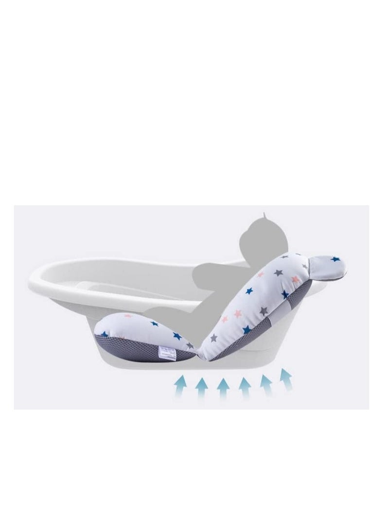 Premify PREMIFY Baby Bath Pad, Adjustable Non-Slip Floating Infant Bath Support Cushion, Baby Bath Pillow for Bathtub, Bath Tub Seat Mat For New Born/Infants Bathing Support | Bath Organizers, 0-12 Months  - Image 3