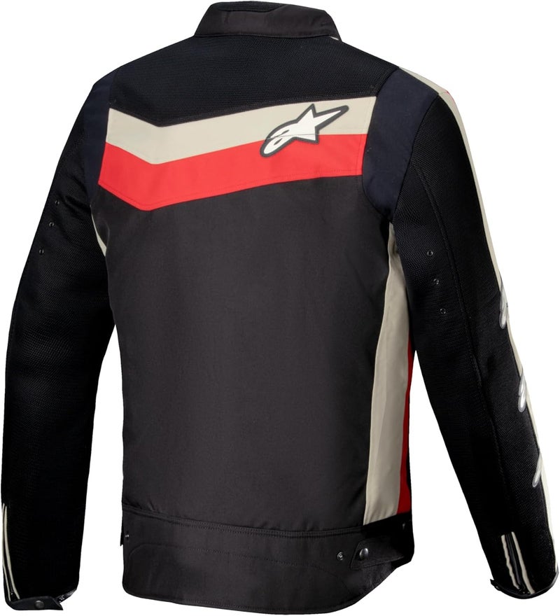 Alpinestars T Dyno Air Motorcycle Jacket - Lightweight Mesh Ventilated, Sport Fit, Tech Air Compatible, Black/Bright Red/Ecru, Size L - Image 2