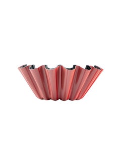 Bister Stripy Classy Pudding Mold (Brioch) Aluminium Layered with Tefloan Coating, 16cm Drak Red Color  - Image 2