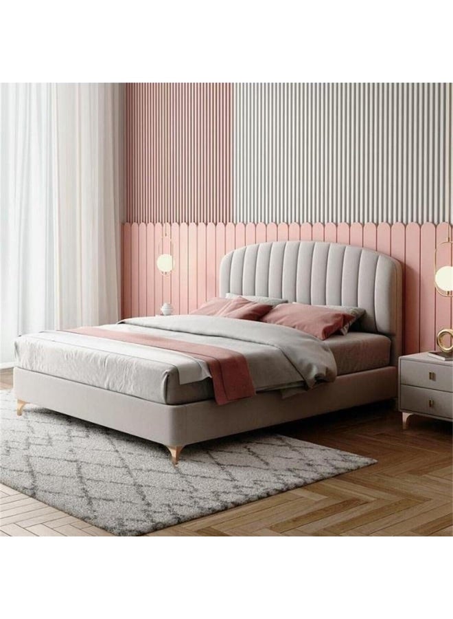 LUXURY LUXE Luxury Luxe Modern Velvet King Queen Size Bed Frame with Mattress  - Image 3