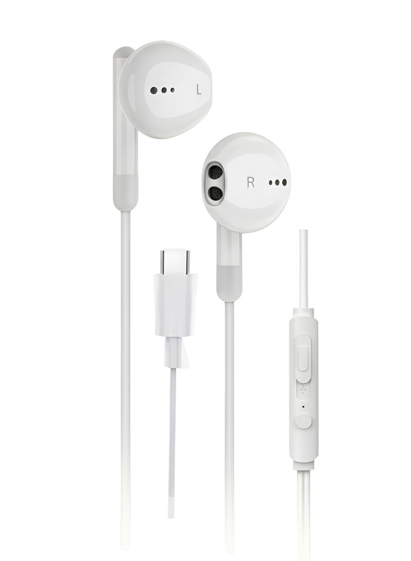 الذاكرة السريعة سماعات أذن ستيريو من النوع C - سماعات أذن داخلية مزودة بميكروفون مدمج وتحكم في مستوى الصوت | صوت عالي الدقة | كابل TPE - منفذ عالمي من النوع C، MS-525 - Image 4