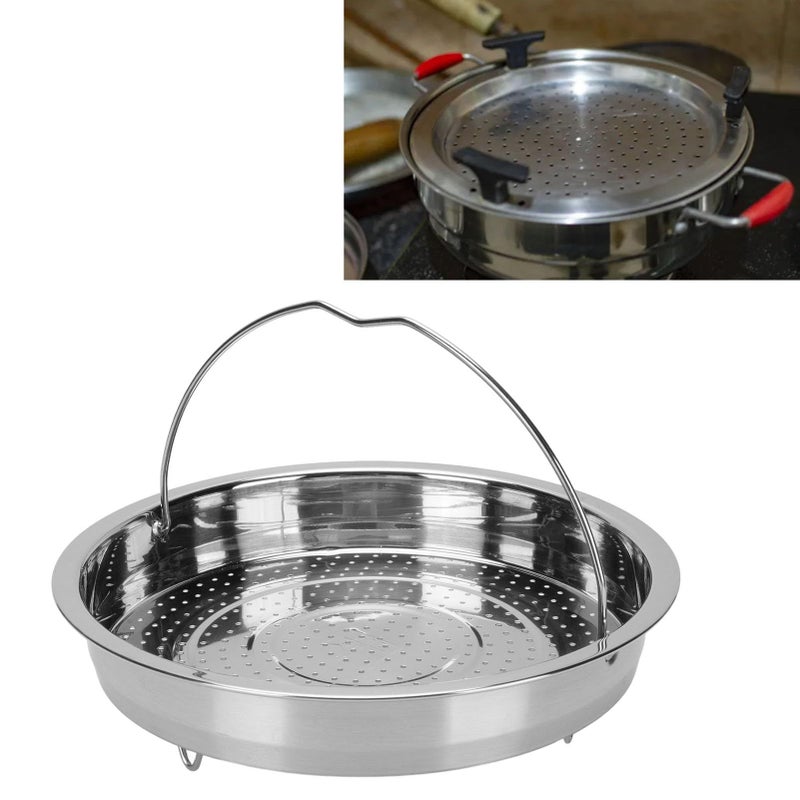Stainless Steel Vegetable Steamer Basket 23cm with Handle for Cooking Dumplings - Image 3