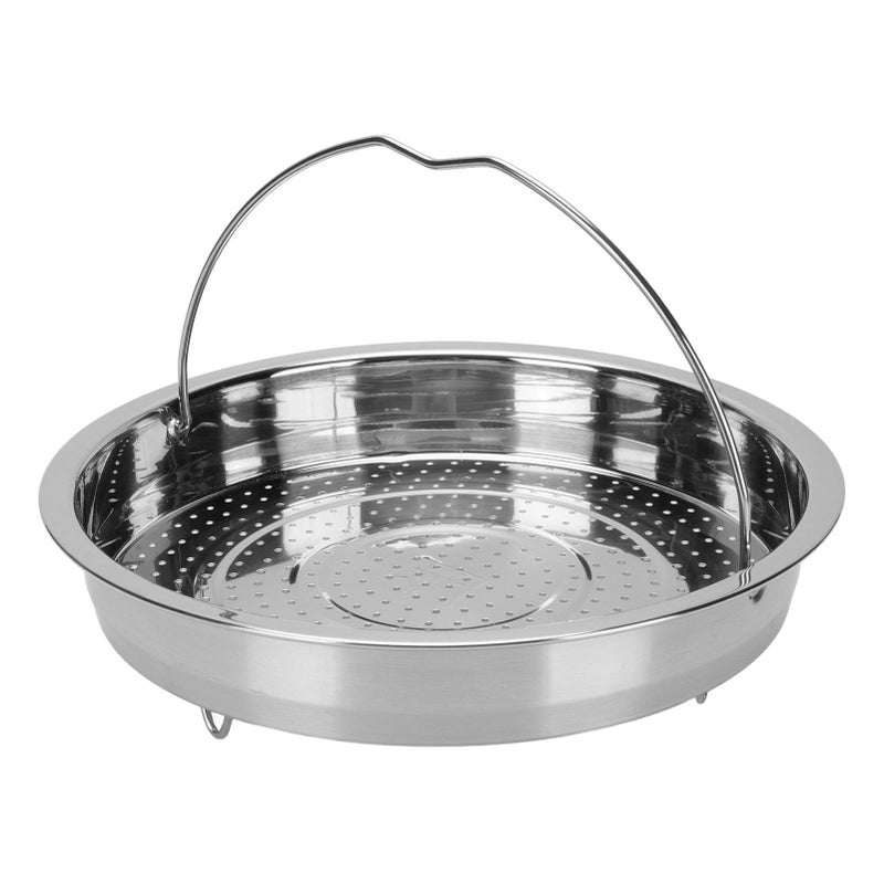 Stainless Steel Vegetable Steamer Basket 23cm with Handle for Cooking Dumplings - Image 2