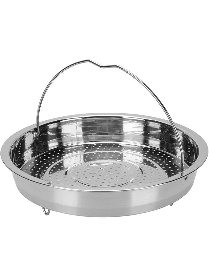 Stainless Steel Vegetable Steamer Basket 23cm with Handle for Cooking Dumplings - Image 1