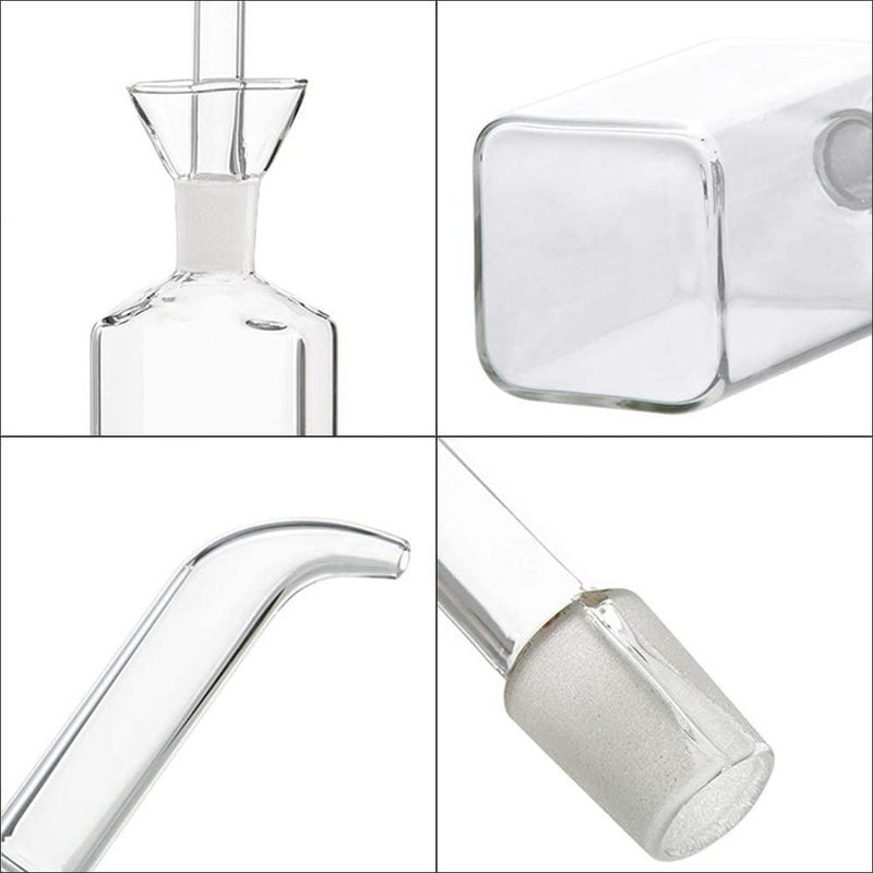500ml glass oil vinegar bottle with guide nozzle large capacity oil bottle (Kitchen barbecue dual-purpose) transparent - Image 4