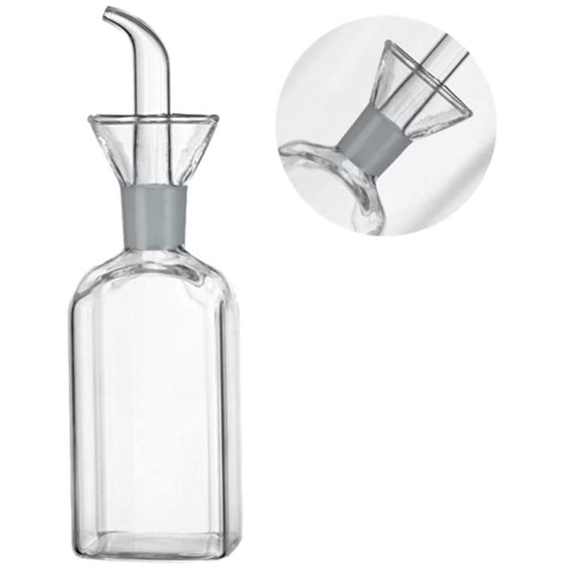 500ml glass oil vinegar bottle with guide nozzle large capacity oil bottle (Kitchen barbecue dual-purpose) transparent - Image 2