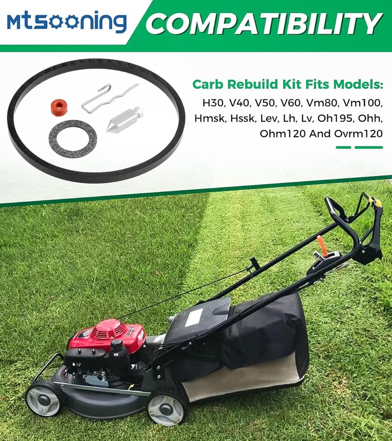 Mtsooning Carburetor Needle seat Bowl Gasket Kit, Carb Repair Replacement for Tecumseh 631021 631021B 631021A Engine Oregon 49-916 Eska 631031B 525-212 - Image 5