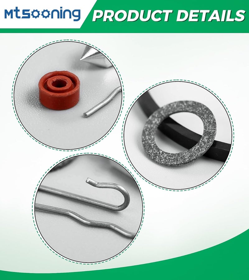 Mtsooning Carburetor Needle seat Bowl Gasket Kit, Carb Repair Replacement for Tecumseh 631021 631021B 631021A Engine Oregon 49-916 Eska 631031B 525-212 - Image 2