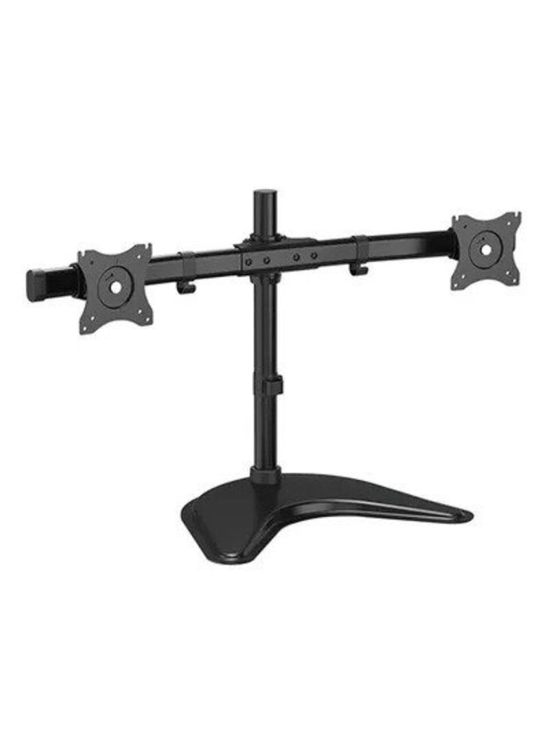 Dual Monitor Table Top Stand Below 32 Inch Black