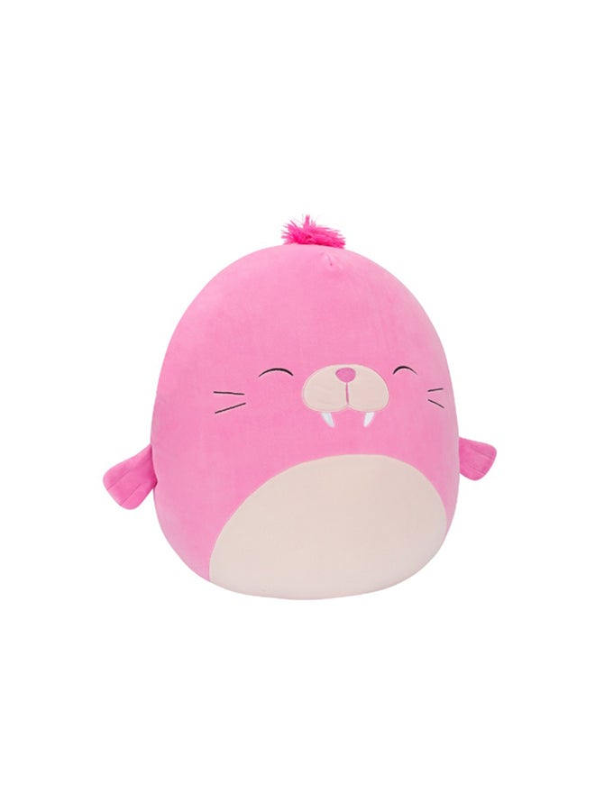 Squishmallows 16 inch Large Plush Pepper Pink Walrus , Officially Licensed Kellytoy Plush Toy, Colorful Soft Toy, Gift for Kids, Girls & Boys Washable Squishy Stuff Toy Multicolor All Age  - Image 2