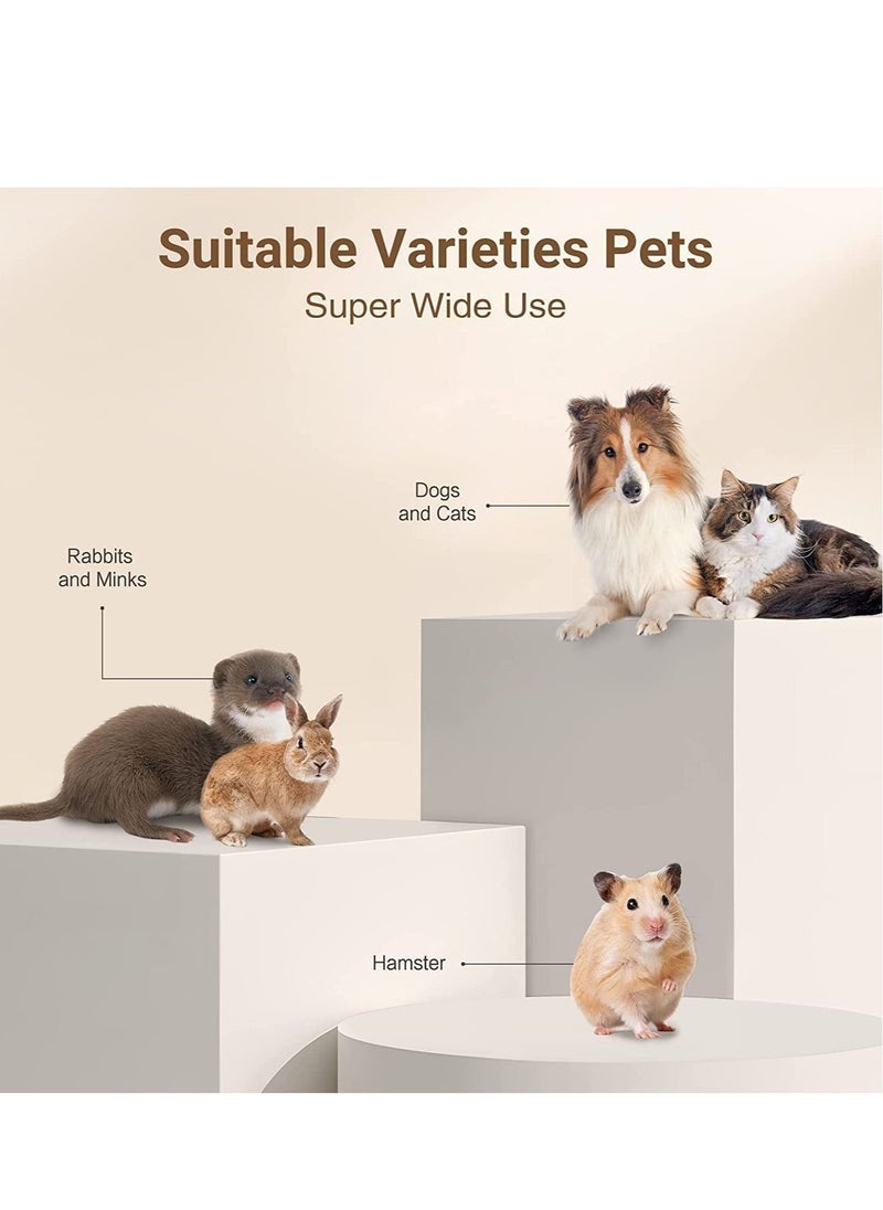 Y&D - Electric Pet Trimmer, DMG 4 in 1 Low Noise cat &dog Hair Clipper, Dog Grooming Supplies, Clippers for Body, Tools Dogs Cats and Other Pets White - Image 1