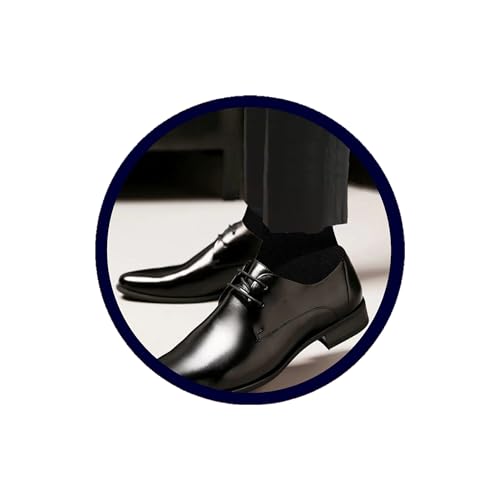 Royal Classic MENS BLACK DRESS SOCKS COTTON BLEND 12 PAIRS FORMAL/SUIT/CASUAL OR UNIFORM SOCKS 10-13 - Image 5