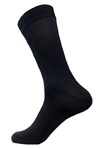 Royal Classic MENS BLACK DRESS SOCKS COTTON BLEND 12 PAIRS FORMAL/SUIT/CASUAL OR UNIFORM SOCKS 10-13 - Image 4