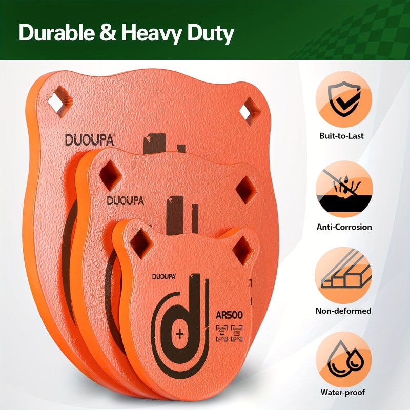 AR500 Steel Targets 1 2 Inch Thick for Shooting Silhouette Laser Cut Precision 3 Inch 6 Inch - Image 1