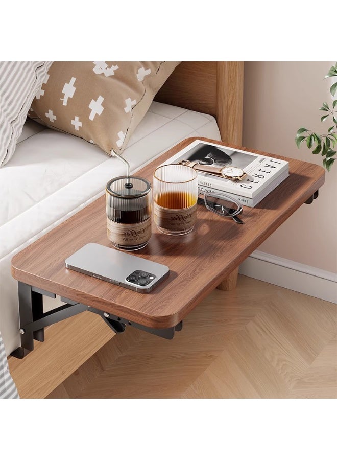 Foldable Bedside Shelf Table, Wall-Mounted Bedside Cabinet for Bedroom, Space-Saving Storage - Image 1