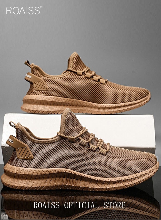 roaiss New Arrival Running Sports Shoes for Men Sneakers Mesh Breathable Footwear Classic Design Walking Shoes Casual Shoe Outdoor Non-Slip Camping Shoes Summer Colorblock Sneakers - Image 4