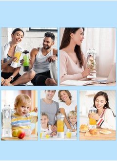 6 Blades Portable Blender, USB Rechargeable Waterproof Personal Blender, 600ml Fruit Juice Mixer for Office, Sports and Travel - pzsku/ZBF957A52B966CA300E57Z/45/_/1705566099/e69c852b-4fae-4a08-9782-ff3c76141ced