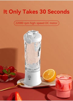 6 Blades Portable Blender, USB Rechargeable Waterproof Personal Blender, 600ml Fruit Juice Mixer for Office, Sports and Travel - pzsku/ZBF957A52B966CA300E57Z/45/_/1705566108/27a4ac5a-7c0b-4d0a-a8fe-d30e4a710f7c