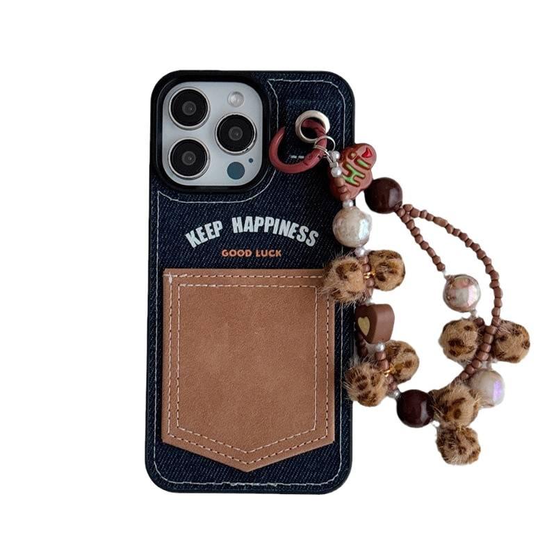 غطاء واقي | حماية من السقوط | Denim Blue | مقاوم للصدمات لـ iPhone 14 / 14 Plus / 14 Pro / 14 Pro Max | TPU حامل بطاقات - Image 5