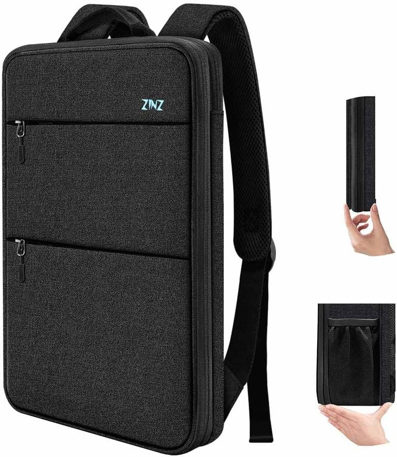 ZINZ Slim & Expandable Laptop Backpack 15 15.6 16 Inch Case, Water Resistant Travel Backpack Compatible with MacBook Pro/Neo 16" 15", Dell XPS 15 16 and Most 15" 15.6" 16" Notebooks - Image 1