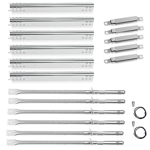 FORYEYC Grill Replacement Parts for Charbroil Performance 6 Burner 463244819 463238218 463276517 463276617, G470-5200-W1 Burner G470-0004-W1A Heat Plate for 5 Burner 463347519, 4 Burner 463347017 463342119 - Image 1