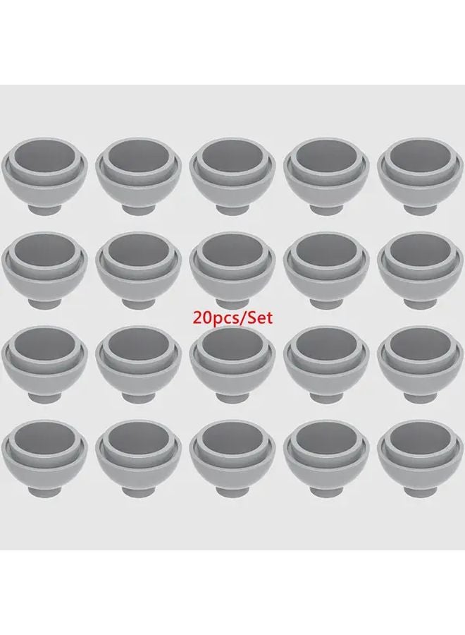 40 Pcs Flower Branch Set Light Gray Basin Base DIY Garden Decor Plant Toy Gift - Image 1